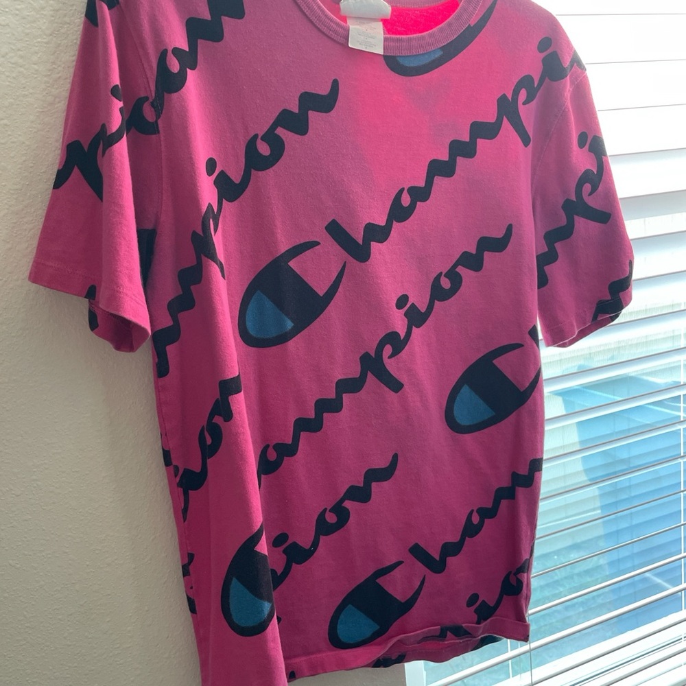 Champion Pink Logo T-Shirt